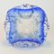 Cenicero de cristal de Murano azul, años 50, Imagen 2