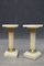 Antike viktorianische Säulen aus weißem Marmor, 2er Set 1