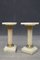 Colonnes Antiques Victoriennes en Marbre Blanc, Set de 2 1