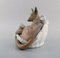 Große Figur aus glasiertem Porzellan Schäferhund mit Welpe von Lladro, Spanien, 1980er 3