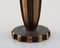 Art Deco Candleholder in Patinated Bronze from Vendor, Denmark, 1940s, Imagen 4
