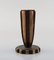 Art Deco Candleholder in Patinated Bronze from Vendor, Denmark, 1940s 2