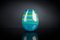 Vase Ovale Under the Big Sea en Verre Turquoise de VGnewtrend 1