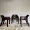 Gaudi Armchairs and Demetrio Coffee Table Set by Vico Magistretti for Artemide, 1974, Set of 4 19