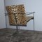 Italian Tubular Chair with Leopard Pattern from Saporiti Italia, 1960s 4