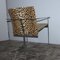 Silla tubular italiana con estampado de leopardo de Saporiti Italia, años 60, Imagen 4
