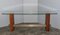 Large Italian Crystal, Rosewood, and Brass Console Table, 1960s 1