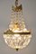 Vintage Empire Style Italian Crystal Chandelier, 1950s, Image 2