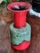 Italian Red and Green Ceramic Vase from Jasba, 1960s 1
