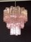 Vintage Murano Glass 3-Tier Tube Chandelier, 1980s, Immagine 1