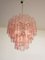 Vintage Murano Glass 3-Tier Tube Chandelier, 1980s 7