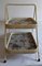 Vintage German Vinyl Covered Bamboo 2-Tier Tray, 1960s, Image 3