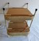 Vintage German Vinyl Covered Bamboo 2-Tier Tray, 1960s, Image 6