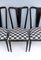 Italian Patterned Ebonized Walnut Dining Chairs by Guglielmo Ulrich, 1950s, Set of 6 10