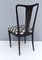 Italian Patterned Ebonized Walnut Dining Chairs by Guglielmo Ulrich, 1950s, Set of 6, Image 7