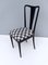 Italian Patterned Ebonized Walnut Dining Chairs by Guglielmo Ulrich, 1950s, Set of 6 11