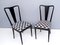 Italian Patterned Ebonized Walnut Dining Chairs by Guglielmo Ulrich, 1950s, Set of 6, Image 5