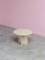 Postmodern Architectural Round Travertine Dining Table, 1970s 7
