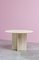 Postmodern Architectural Round Travertine Dining Table, 1970s 8