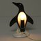 Geknüpfte Art Deco Keramik Tischlampe in Pinguin-Optik, 1940er 6