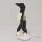 Lámpara de mesa en forma de pingüino Art Déco de cerámica con forma de penumbra, años 40, Imagen 5