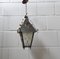 Lampada da soffitto a forma di lanterna in metallo e vetro, Francia, anni '70, Immagine 9