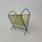 Vintage Magazine Rack in Perforated Metal, 1950s 2