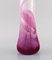 Schwedische Vase aus Kunstglas mit Pinkem Flamingo von Paul Hoff für Kosta Boda 3