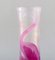 Schwedische Vase aus Kunstglas mit Pinkem Flamingo von Paul Hoff für Kosta Boda 2