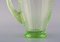 Jug in Mouth-Blown Light Green Art Glass by Emile Gallé 3