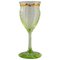 Weinglas aus mundgeblasenem hellgrünem Glas von Emile Gallé 1
