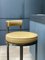 Powder-Coated Steel & Leather Diana Barstool with Backrest by Casa Botelho, Image 9