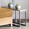 Eros Side Table in Marble & Powder-Coated Steel by Casa Botelho, Image 4