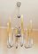 Vintage Hollywood Regency Brass Chandelier, 1950s 4