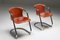 Tan Leather Chairs by Willy Rizzo for Cidue, 1970s, Set of 6, Image 6