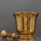 Italienisches Vergoldetes Mörser und Stößel Set aus Bronze, 17. Jh 2