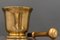 17th Century Italian Gilded Bronze Mortar and Pestle Set, Image 3