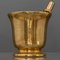 Italienisches Vergoldetes Mörser und Stößel Set aus Bronze, 17. Jh 1