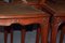 Antike Jugendstil Esszimmerstühle aus Mahagoni & Leder, 4er Set 6