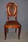 Antique Art Nouveau Mahogany and Leather Dining Chairs, Set of 4 3
