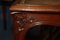 Antique Art Nouveau Mahogany and Leather Dining Chairs, Set of 4, Image 11