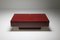 Vintage Red Lacquered Sliding Coffee Table by Jean Claude Mahey, 1980s, Immagine 1