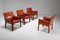 414 CAB Armchairs by Mario Bellini for Cassina, 1982, Set of 4, Image 15