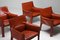 414 CAB Armchairs by Mario Bellini for Cassina, 1982, Set of 4 5
