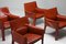 414 CAB Armchairs by Mario Bellini for Cassina, 1982, Set of 4, Image 5