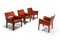 414 CAB Armchairs by Mario Bellini for Cassina, 1982, Set of 4, Image 7