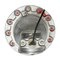 Vintage Industrial Silver Metal and Clear Glass Pendant Lamp, Image 4