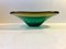 Murano Green & Yellow Centerpiece Dish by Flavio Poli for Seguso, 1960s 3