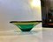 Murano Green & Yellow Centerpiece Dish by Flavio Poli for Seguso, 1960s 2