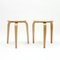 Birch Stools by Gustaf Axel Berg, 1940s, Set of 2 4